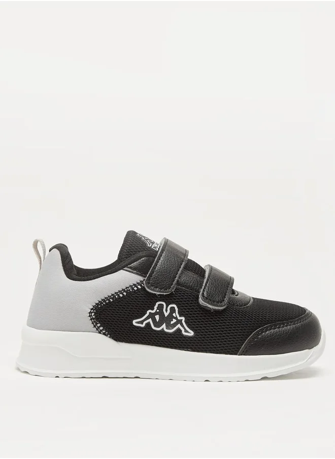 Kappa Boys' Mesh Sports Shoes with Hook and Loop Closure