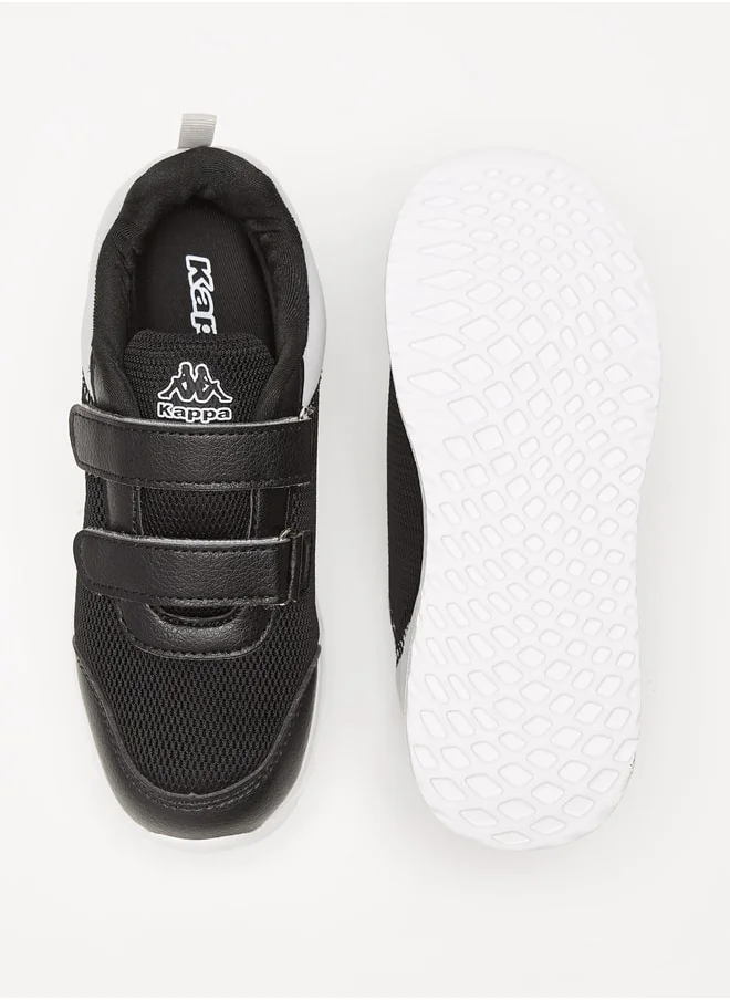 Kappa Boys' Mesh Sports Shoes with Hook and Loop Closure