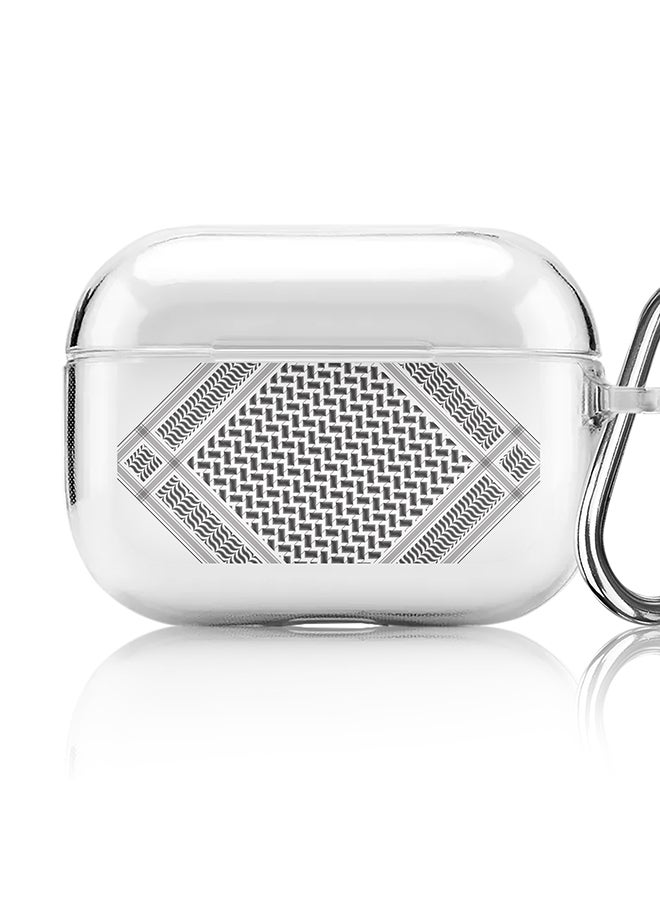 Stylizedd Classic Clear printed Case for Apple AirPods Pro 2nd Generation Thin Transparent Cover [Designed for Apple AirPods Pro 2nd Generation] - Victory Shemag(Black) - Image 1