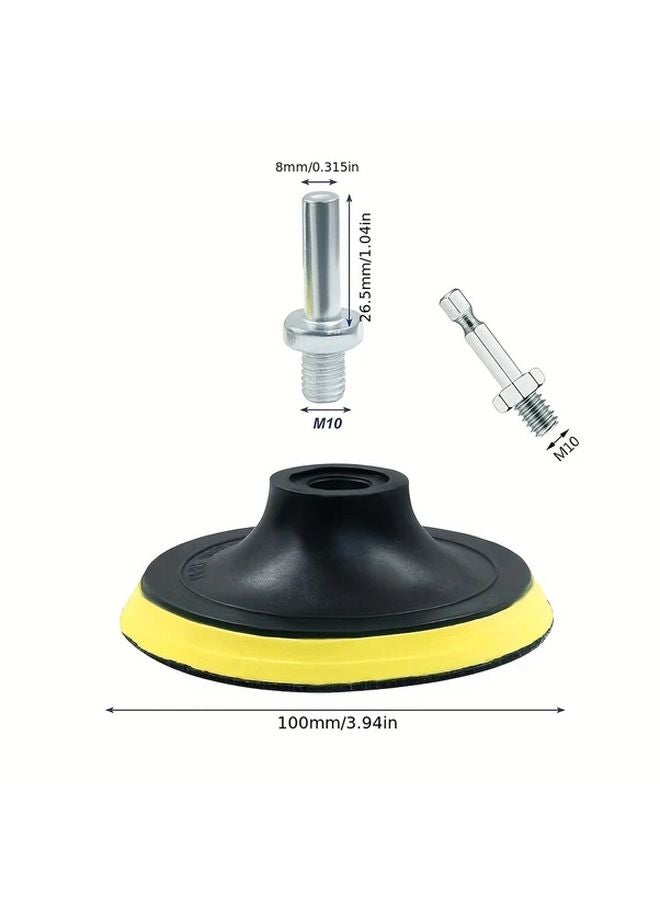 3Pcs Nylon Grit Sanding Pads Set 100mm With 2Pcs Rod For Angle Grinder Drill Polisher - Image 3