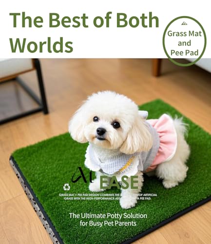 Zalhyrox Grass Pad for Dogs Potty 2025 Pee Pad Reusable Washable Dog Pee Grass Indoor Dog Potty Pad Artificial Grass Dog Litter Box for Small Puppy Potty Training Dog Turf Potty OutdoorPorchBalcony - Image 3