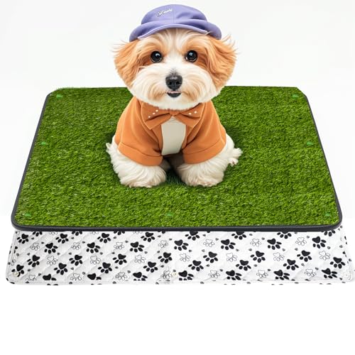 Zalhyrox Grass Pad for Dogs Potty 2025 Pee Pad Reusable Washable Dog Pee Grass Indoor Dog Potty Pad Artificial Grass Dog Litter Box for Small Puppy Potty Training Dog Turf Potty OutdoorPorchBalcony - Image 1