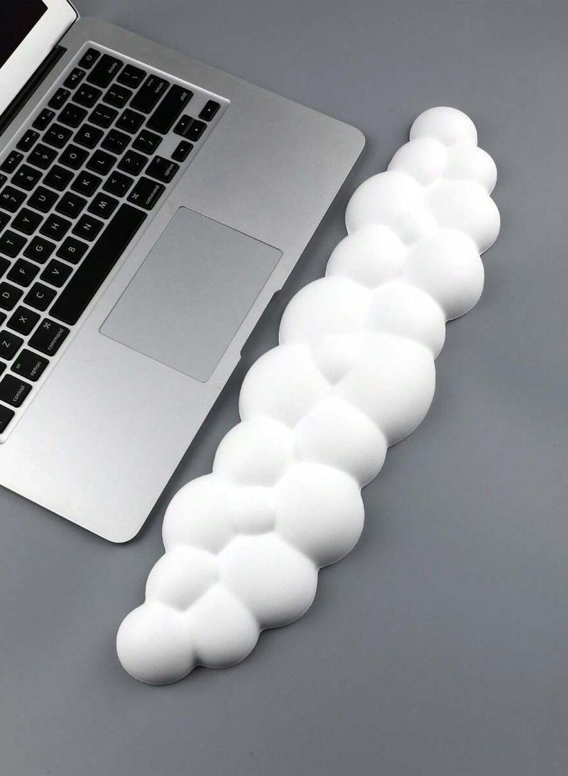 Keyboard Wrist Rest Pad, Made of Memory Foam With Cloud Style - Image 1