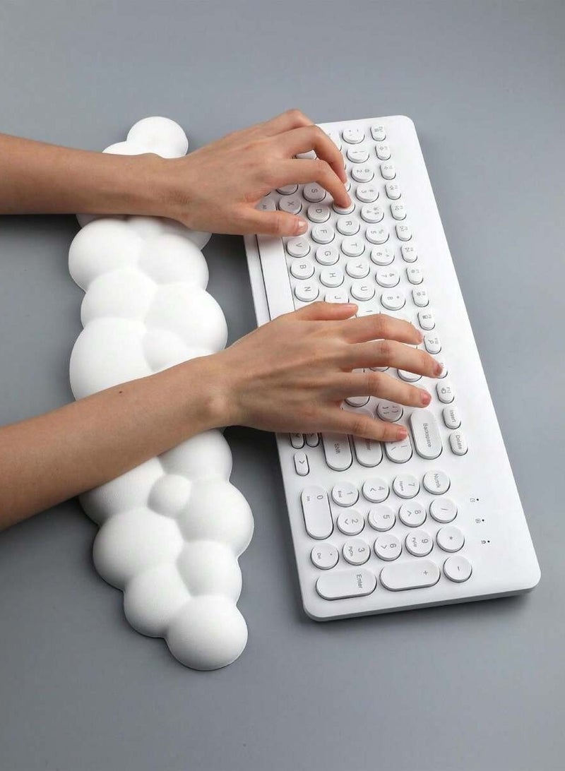 Keyboard Wrist Rest Pad, Made of Memory Foam With Cloud Style - Image 2
