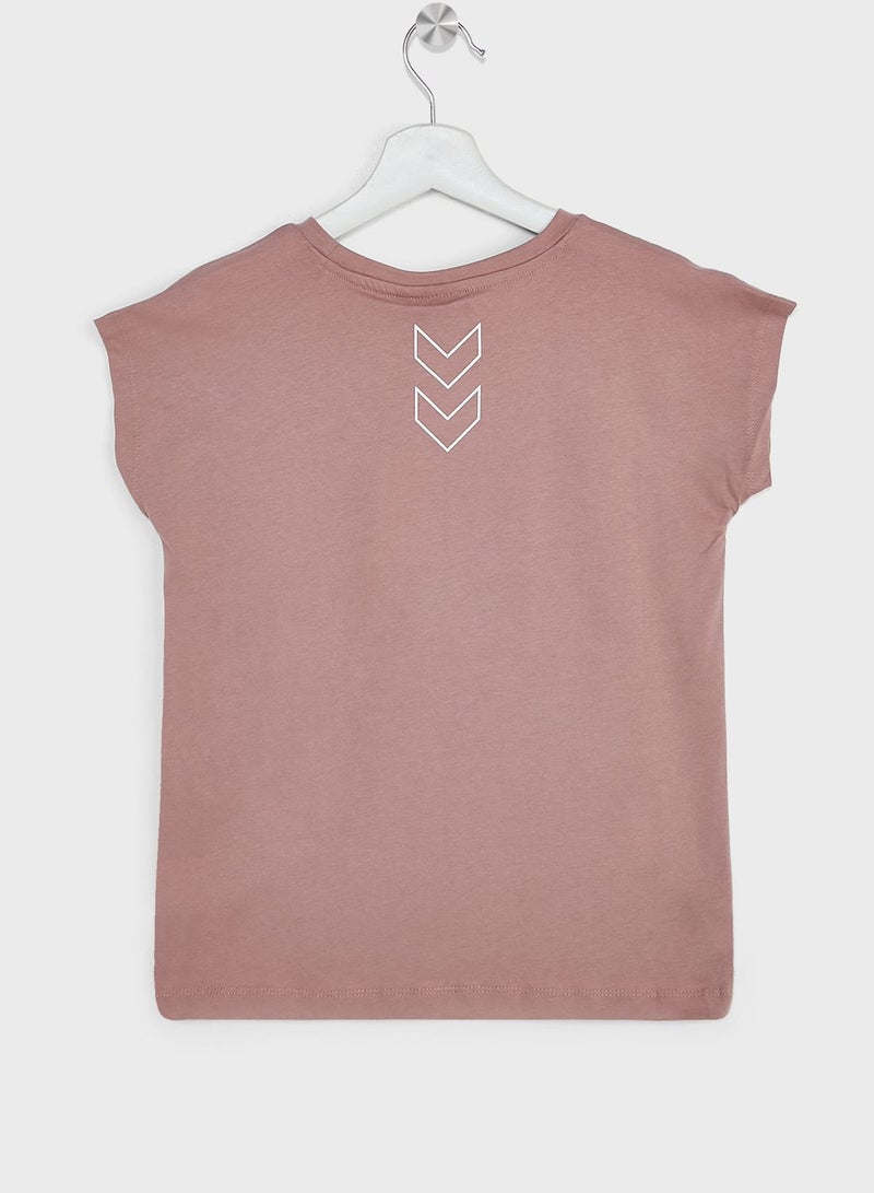 Hummel Kids Boxline Logo T-Shirt - Image 2