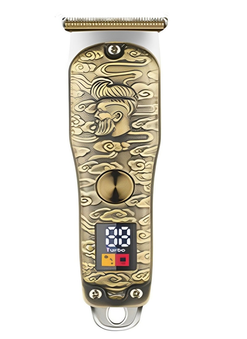 JAMAKY Italy Professional Hair Trimmer 1200mah with Italian technology - 6 Accessories - Gold ( JPC90010 )  - Image 1
