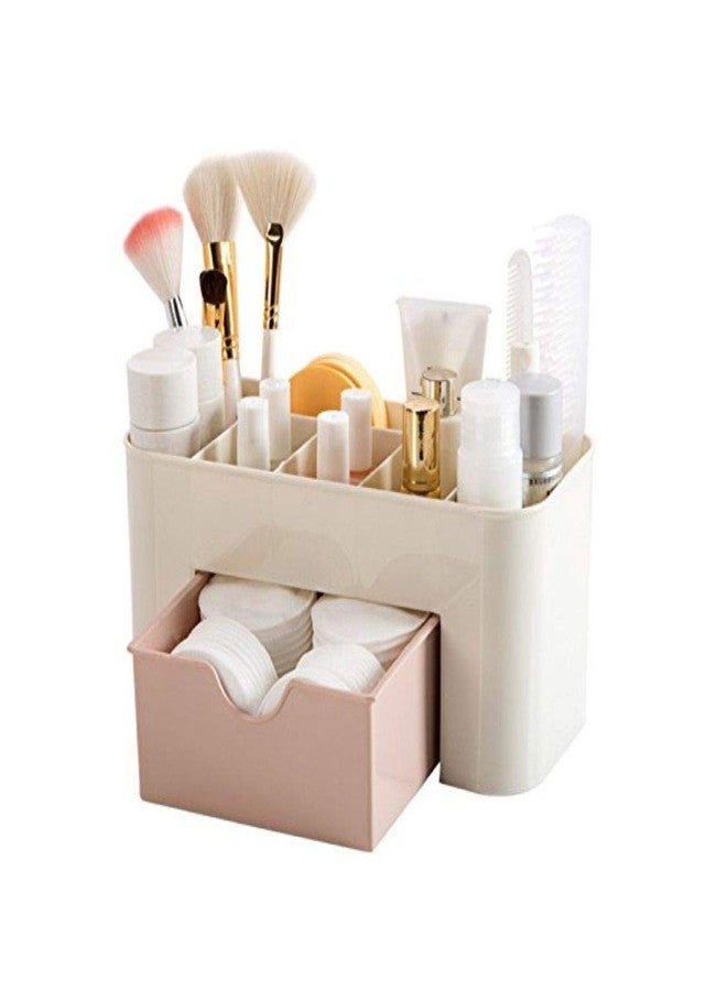 Krupasadhya Plastic Cosmetic Storage Box Plastic - White - Image 1