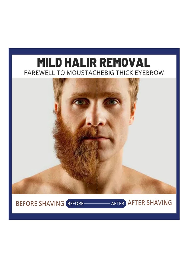 EELHOE Mild and Non-irritating Chest Hair and Beard Hair Removal Cream For Men - Image 5