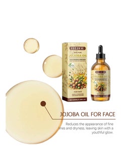 EELHOE Organic Jojoba Oil Cold Pressed 100ml, 100% Pure World Natural Jojoba Oil Vegan for Skin, Nails, Hand, Body and Face,Women's Face Moisturizing, Brightening and Firming Care, Vitamin C Oil  - Image 3