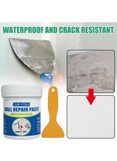 JUE-FISH Wall repair paste, drywall repair kit, wall patcher with scraper, wall hole filling wall repair subsidy kit, quick and easy wall hole filling solution  - Image 1
