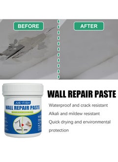 JUE-FISH Wall repair paste, drywall repair kit, wall patcher with scraper, wall hole filling wall repair subsidy kit, quick and easy wall hole filling solution  - Image 2