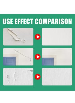 JUE-FISH Wall repair paste, drywall repair kit, wall patcher with scraper, wall hole filling wall repair subsidy kit, quick and easy wall hole filling solution  - Image 5