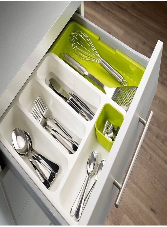 BRUSHFINCH Cutlery Tray Plastic Drawer Holder to Store Organize Spoons Toiletries for Home Kitchen, Bed & Bathroom,Multipurpose Cutlery Organizer Tray/Store Plate for Modular Kitchen - 1 pcs, Multi. - Image 3