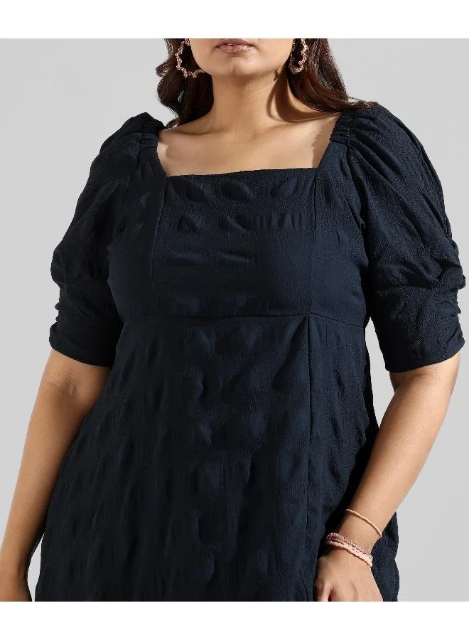 انستافاب بلس فساتين نسائية كاجوال أنيقة بتصميم جانبي مقصوص سادة