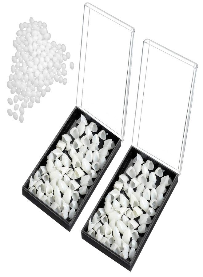 Ceonam 120 Pieces Fake Tooth Cap Crown Front Teeth with Tooth Repair Thermal Beads Cap Filler for Teaching or DIY (120pcs Front - Image 1