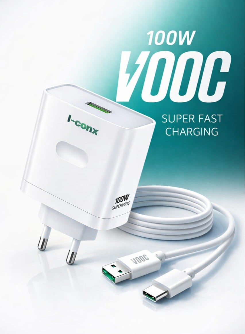 I-conx I-conx i-conx Vooc Fast Wall Charger With usb-c Cable wired 100W Z7E39AF570AB886617A75Z