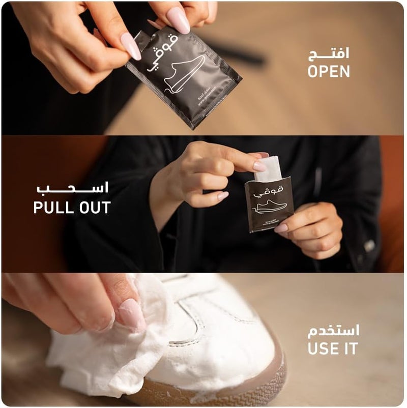 Govyy Shoe Cleaning Wipes - 25 Individually Wrapped Wipes - Image 3