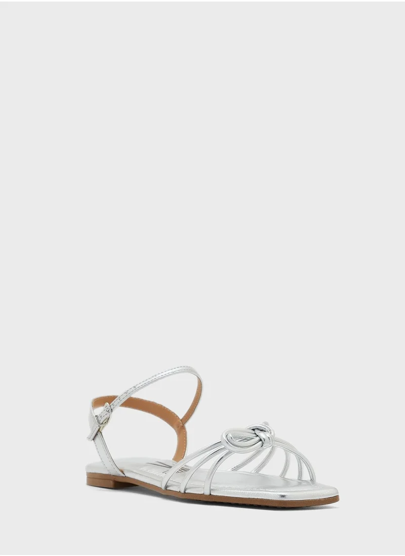 VIZZANO Lydia Ankle Strap Low Heel Sandals