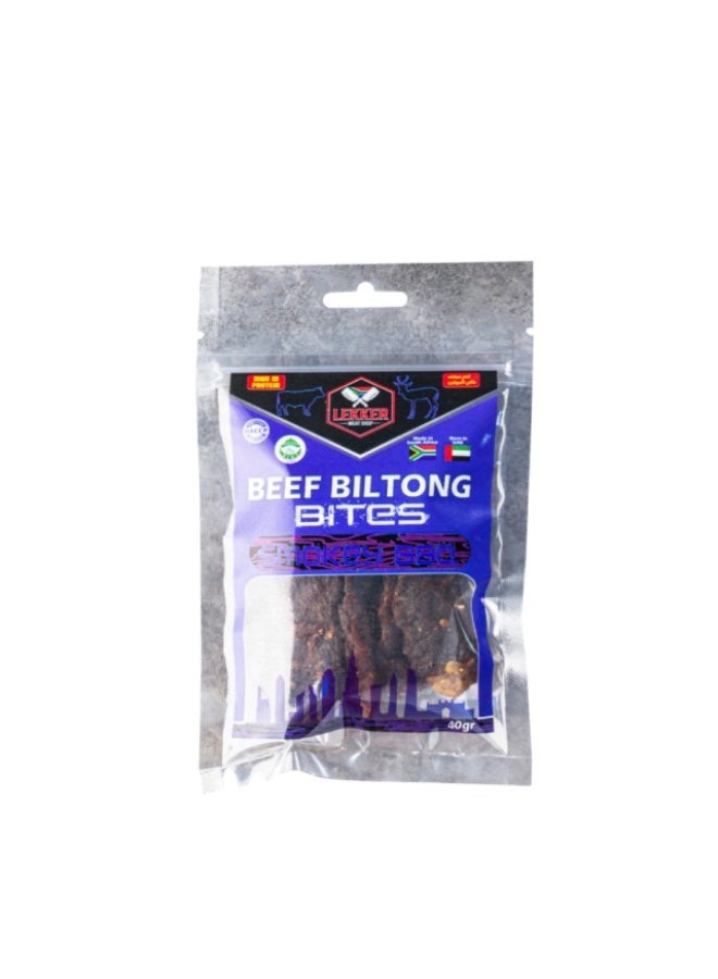 Beef Biltong Sticks, Smokey BBQ - 40g, UAE