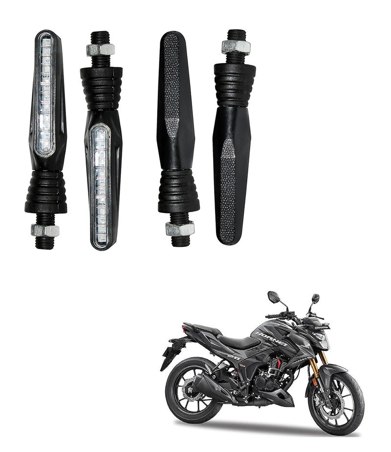 Asryd Pack of 4 Amber Bright SMD LED KTM Style Indicators For Honda Hornet 2.0 (4.Pcs Amber Color Indicator) - Image 1