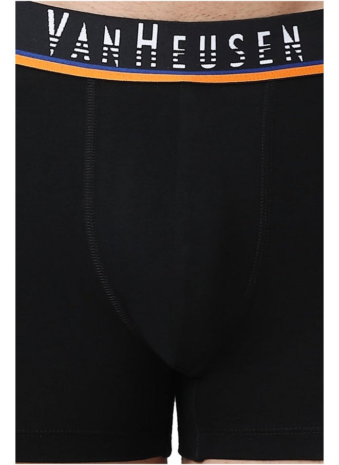 Van Heusen - Van Heusen Cotton Men Active Swift Dry Trunks - Mesh Panel, Breathable_40044_Pure Black_Xl, X Large - Image 1