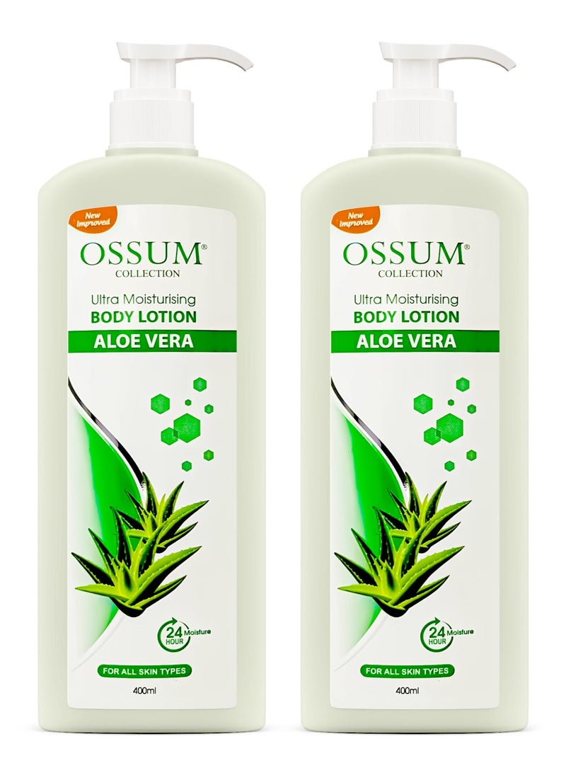 أوسوم لوشن الجسم فائق الترطيب 400 مل – الصبار - 2 حبة