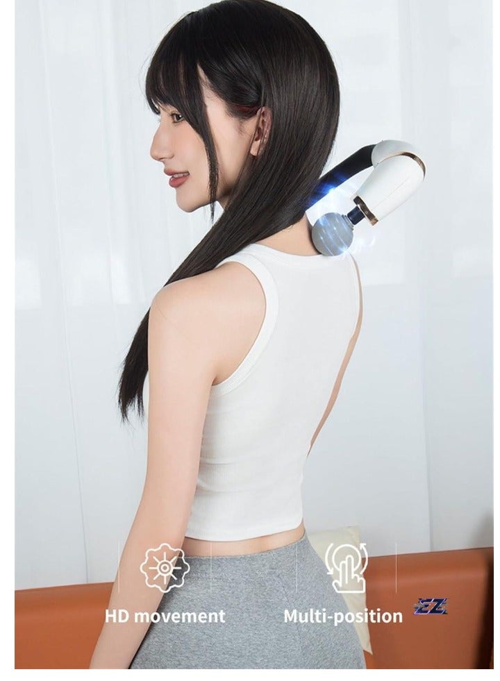 ELTRAZONE Massage Gun with Extended Handle – U-Shaped Back Massager for Deep Tissue Pain Relief, Neck, Shoulders, Legs & Full Body Recovery | Powerful, Ergonomic Design for Ultimate Comfort and Relaxation - Image 2