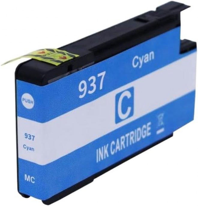 خرطوشة حبر متوافقة مع طابعات OfficeJet Pro 9120، 9122، 9123، 9125، 9130، 9720، 9730، 937، 937E، 937XL (لون أسود).