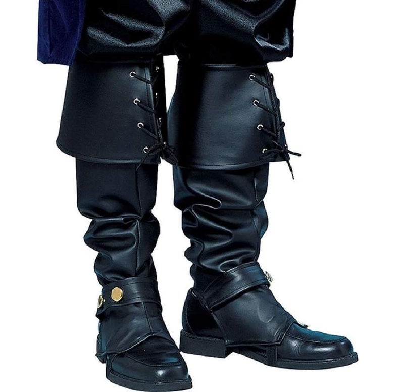 Rubies Pirate Boot Covers for Adults, Men's One Size - Image 1