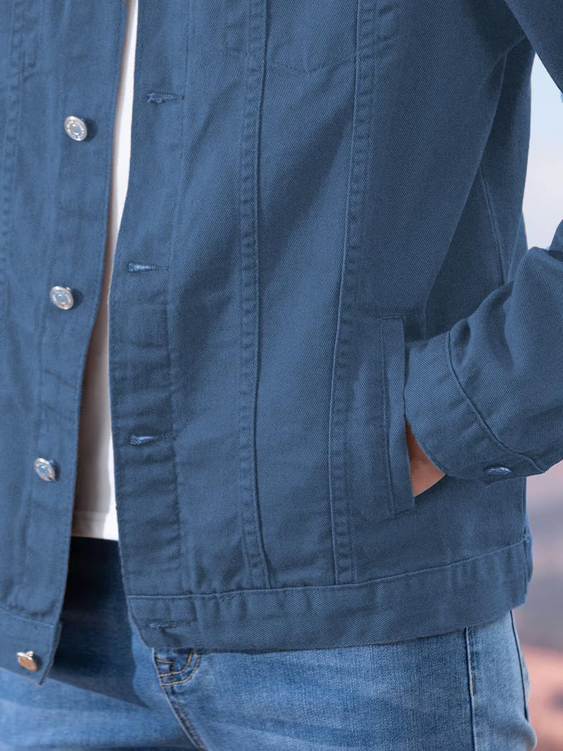 TOPLOT Men's Jacket | Stylish Outerwear Design | Premium Quality | Regular Fit Structure | Comfortable Wear | Trendy Look Styling | Functional Layering | Casual & Outdoor Wear (5266_XL_Navy) - Image 2