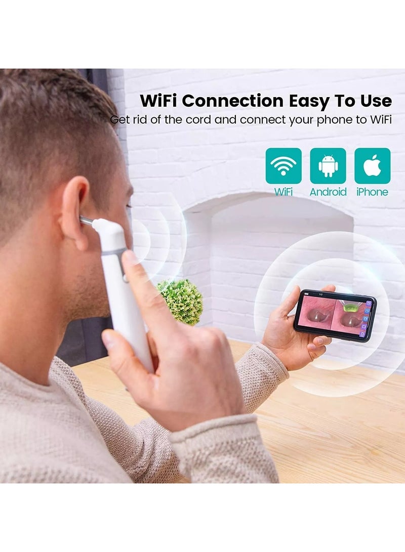 TEKNOWORTH Digital Otoscope for Ear Examination – 3.9mm HD WiFi Ear Cleaner Camera with Light – ENT Scope for Ear Wax Removal – Wireless Ear Viewer for Android & iOS Devices  - Image 4