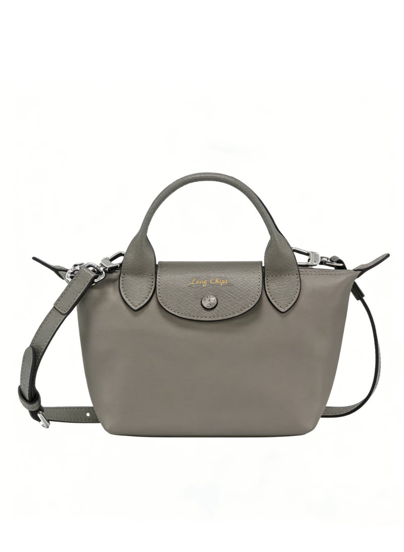 لونج تشيبس Long Chips Women's Classic Fashion Multi functional Medium Handbag Shopping Bag Shoulder Bag Eco friendly Handbag - Image 3