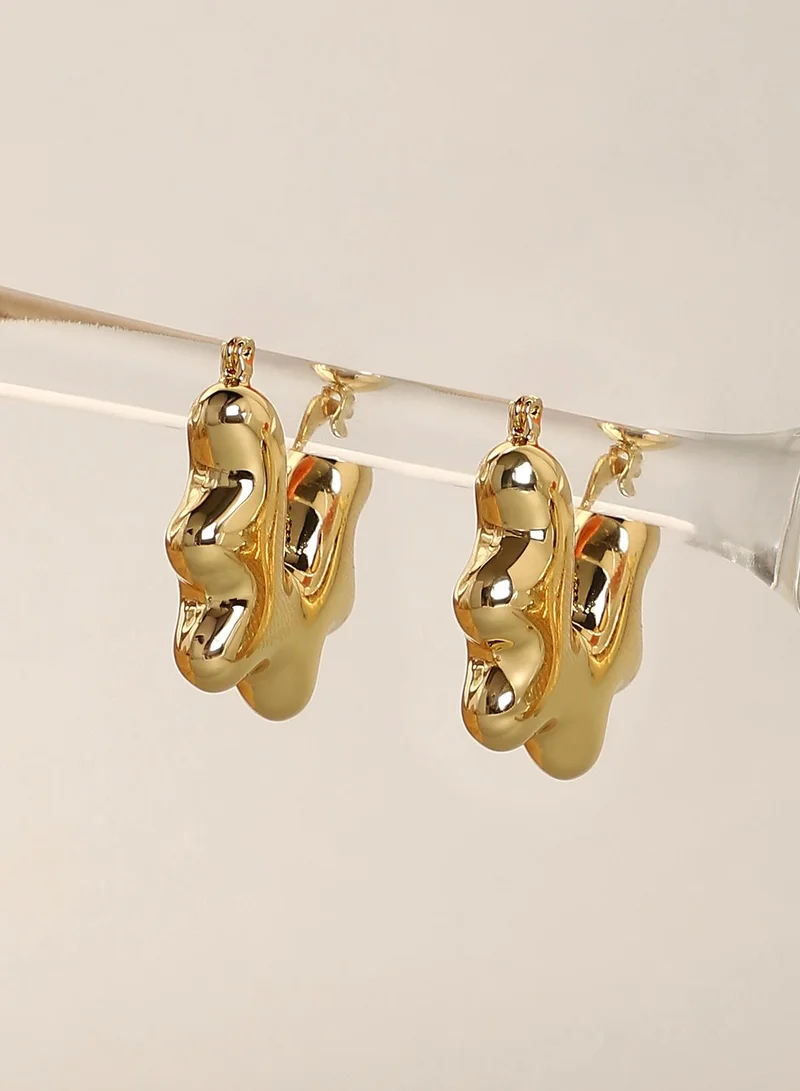 Wavy Hoop Earrings