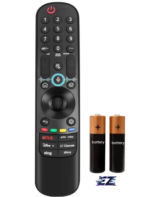 Voice Magic for LG TV Remote Control Replacement Compatible with LG Magic Remote MR23GN with Pointer and Voice Function for LG UHD OLED QNED NanoCell MiniLED C1 C2 C3 4K 8K Smart TVs with Battery
