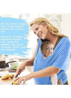 Generic Baby Wrap Bag, Baby Carrier, Multifunctional Cover Elastic Baby Carrier Comfortable Baby Wrap Baby & Newborn Wrap Up to 15 kg  - Image 2