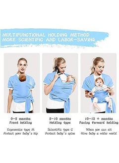 Generic Baby Wrap Bag, Baby Carrier, Multifunctional Cover Elastic Baby Carrier Comfortable Baby Wrap Baby & Newborn Wrap Up to 15 kg  - Image 5