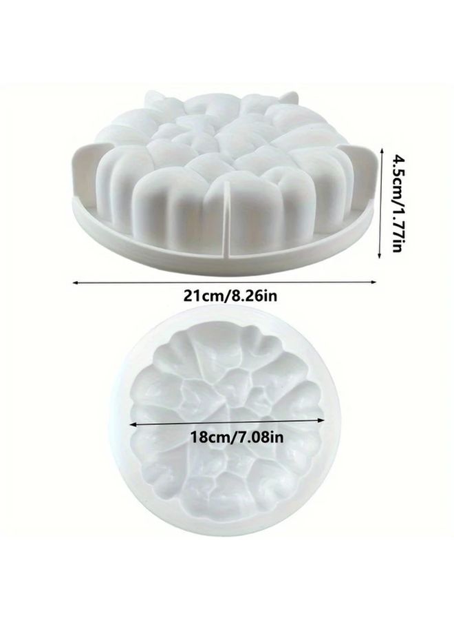 1pc Heart Shape Silicone Cake Mold For Baking Desserts Puddings Ice Cream - Image 2