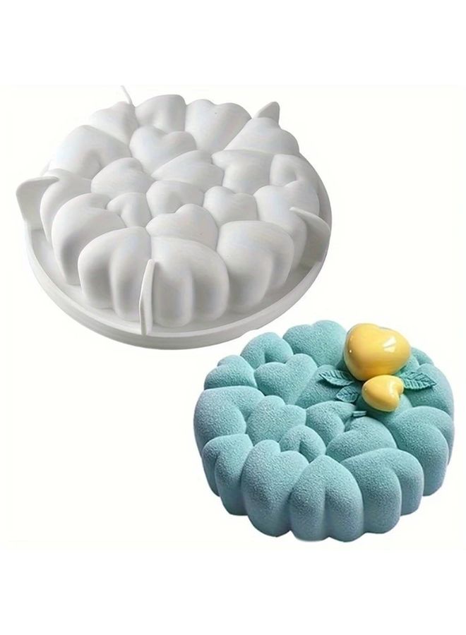 1pc Heart Shape Silicone Cake Mold For Baking Desserts Puddings Ice Cream - Image 4