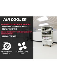 General Gold Evaporative Desert Air Cooler, 70L Water Tank, Honeycomb Media, 3-Speed Fan, Outdoor, Commercial and Industrial Portable Large Heavy Duty Air Conditioner Fan For Home Office Garden - pzsku/Z7E3A454F232FD7CEB5FCZ/45/_/1733661112/94113315-4837-4b76-9faf-011024fce49e