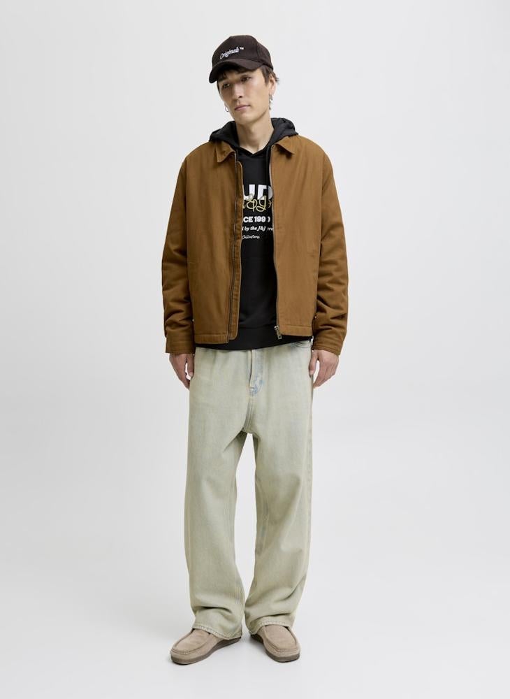 جاك اند جونز هودي بطباعة نصية - Image 5