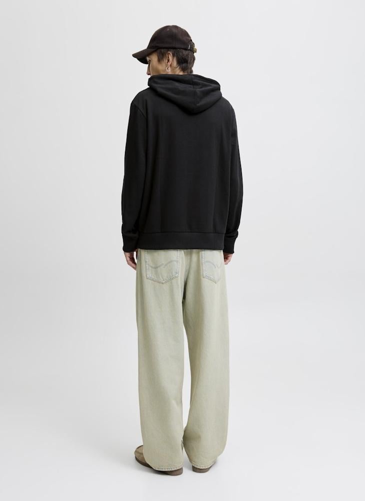 جاك اند جونز هودي بطباعة نصية - Image 3