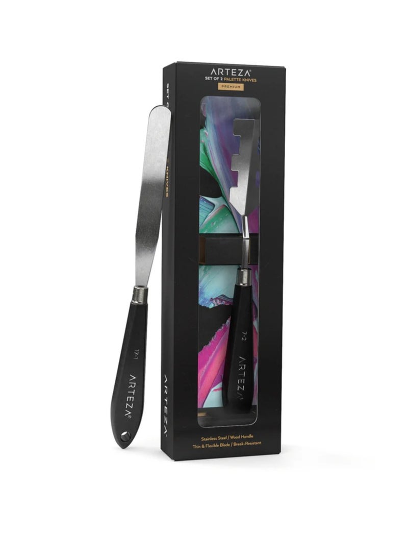 Arteza Pallette Knife #7 and #17 - Set of 2
