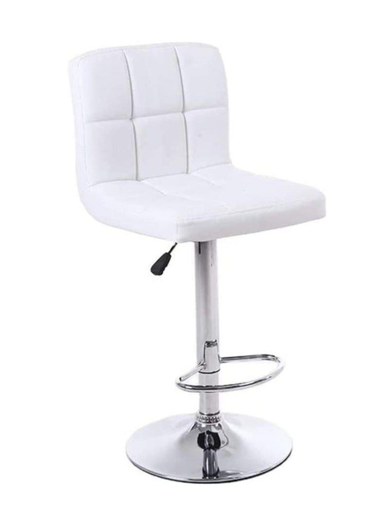 Ripple FURNITURE Pu Leather Swivel Adjustable Bar Stool With Back Rest  - Image 1