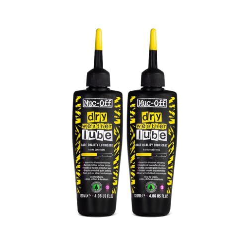 Muc Off Muc-Off Dry Chain Lube, 2 Pack 4 fl oz - Bike Lube, Bike Chain Oil, Chain Wax for Dry Weather Conditions - Biodegradable Bike Lubricant and Bicycle Chain Oil - Image 1