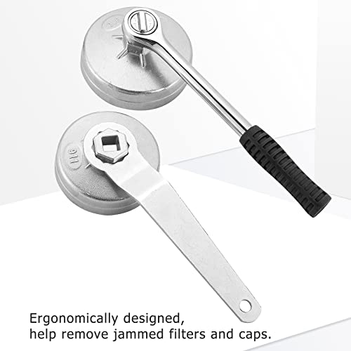 Acymner 23PCS Oil Filter Removal Tool, Oil Filter Removal Cap Wrench Socket Tool Set 1/2" Automotive Removal Garage Tool - Image 4