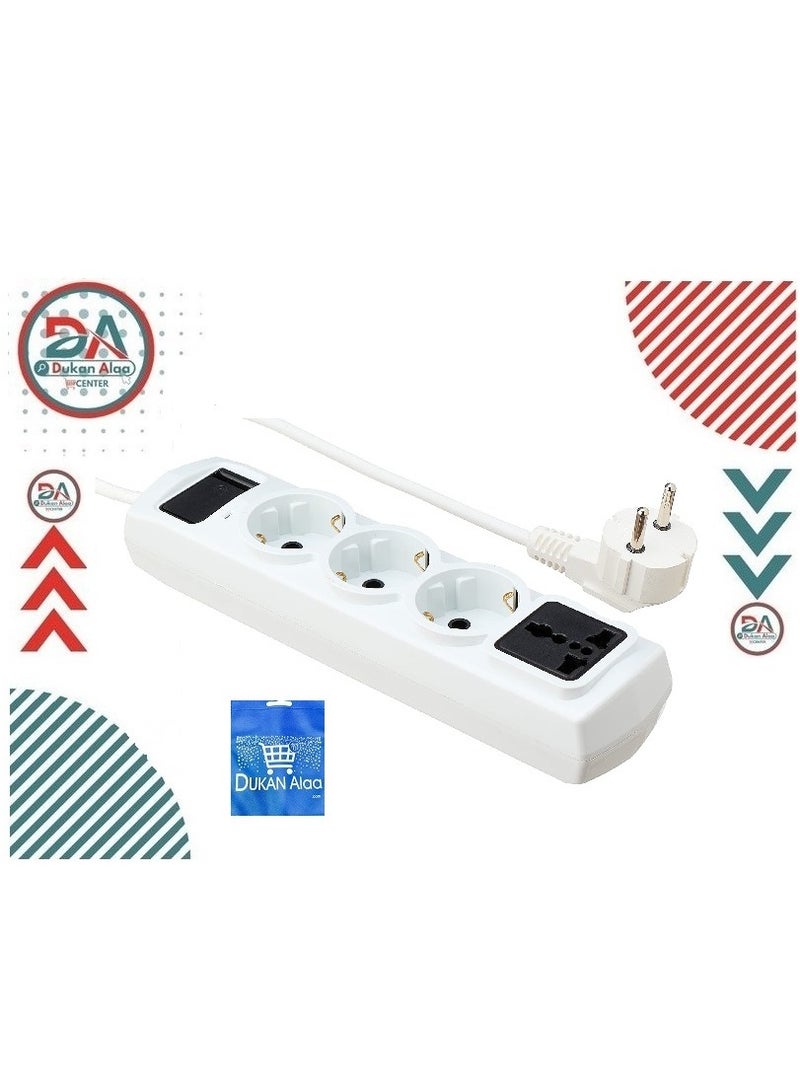 ElMaleka Electricity Subscriber - 4 Ports - 4 M - White - Image 1