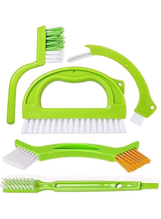 promass Grout Brush Cleaner 5 Pack - Cleaning Tools Tile Joint Scrub Brush to Deep Clean, Household Cleaning Brushes for Window Door Track, Stove Tops, Shower, Kitchen, Seams, Floor Lines (5Pcs#2) - Image 1