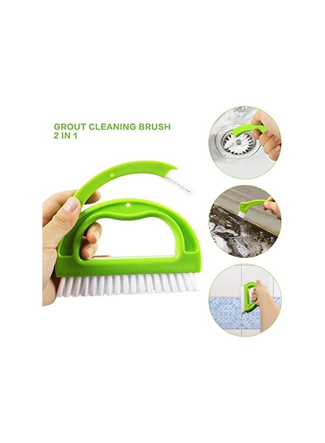 promass Grout Brush Cleaner 5 Pack - Cleaning Tools Tile Joint Scrub Brush to Deep Clean, Household Cleaning Brushes for Window Door Track, Stove Tops, Shower, Kitchen, Seams, Floor Lines (5Pcs#2) - Image 2