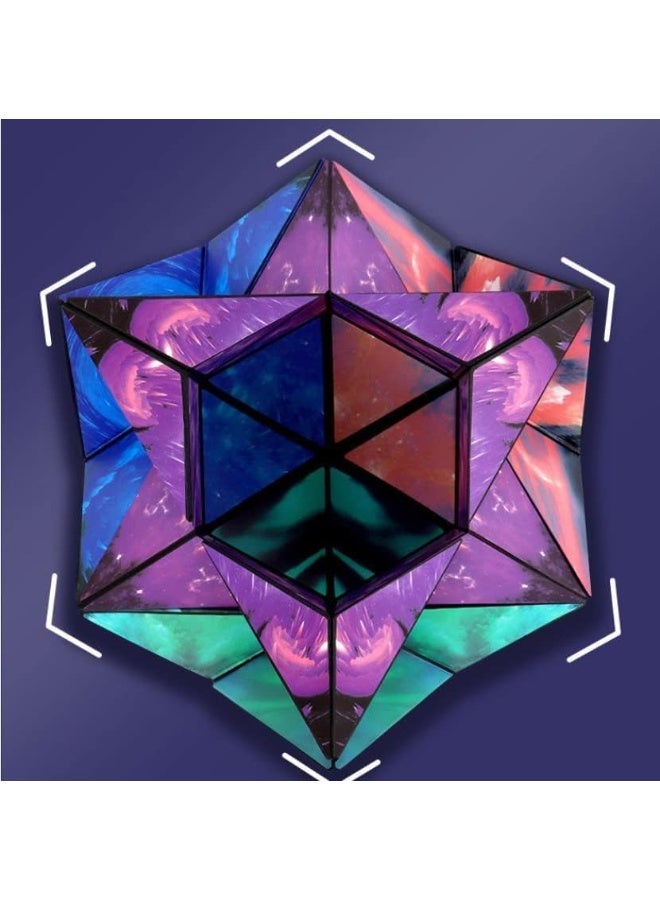 Fidget Cube with 36 Rare Earth Magnets Transforms into 72+ Shapes Gift for Boys and Girls by KidZone (Multicolor Dinosaurs) - Image 3