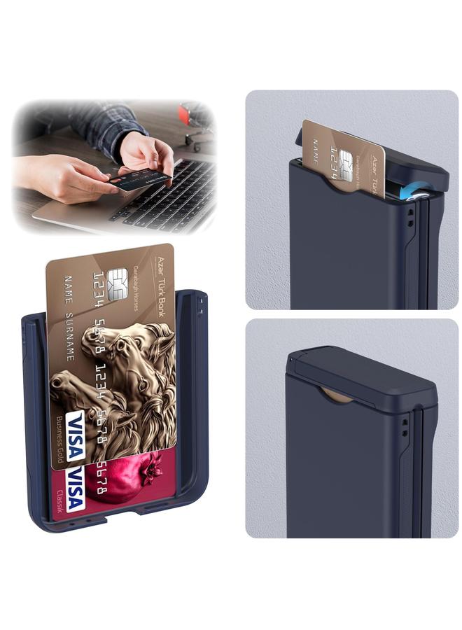 اس-توب جراب لهاتف Samsung Galaxy Z Flip5 5G مزود بسلسلة مطاطية زنبركية وفتحة بطاقة من الكمبيوتر الشخصي وحامل قابل للطي - Image 3